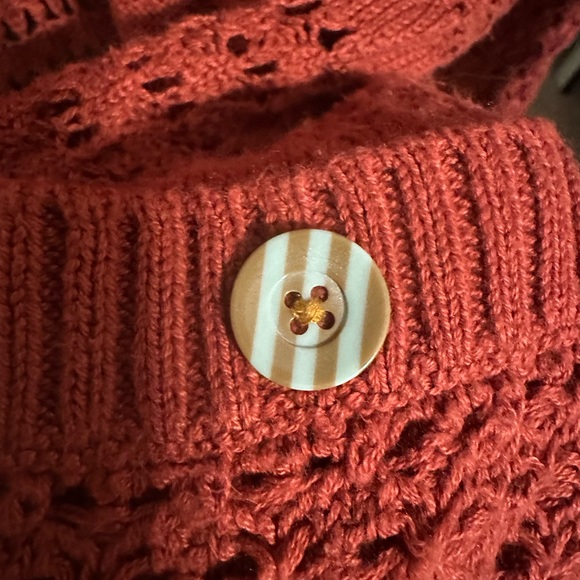 Matilda Jane Rust Open Knit Cardigan - Picture 6 of 7
